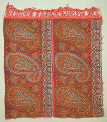 Xaile, com partes de duas bordas de cone, Gibb & MacDonald, Edimburgo, 1820-30 (lã)